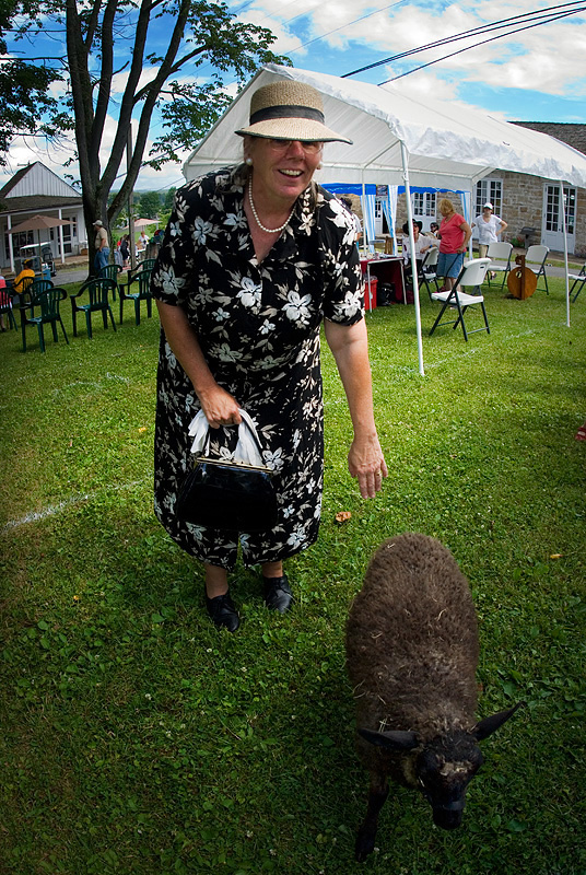 Eleanor Roosevelt (Patty Cooper) at the 2010 New Deal Festival